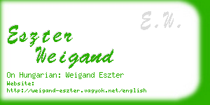 eszter weigand business card